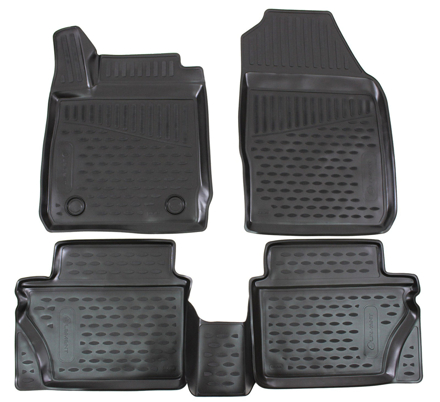 Covorase din cauciuc tip tavita Premium, Ford Fiesta (MK7), hatchback, 2017-