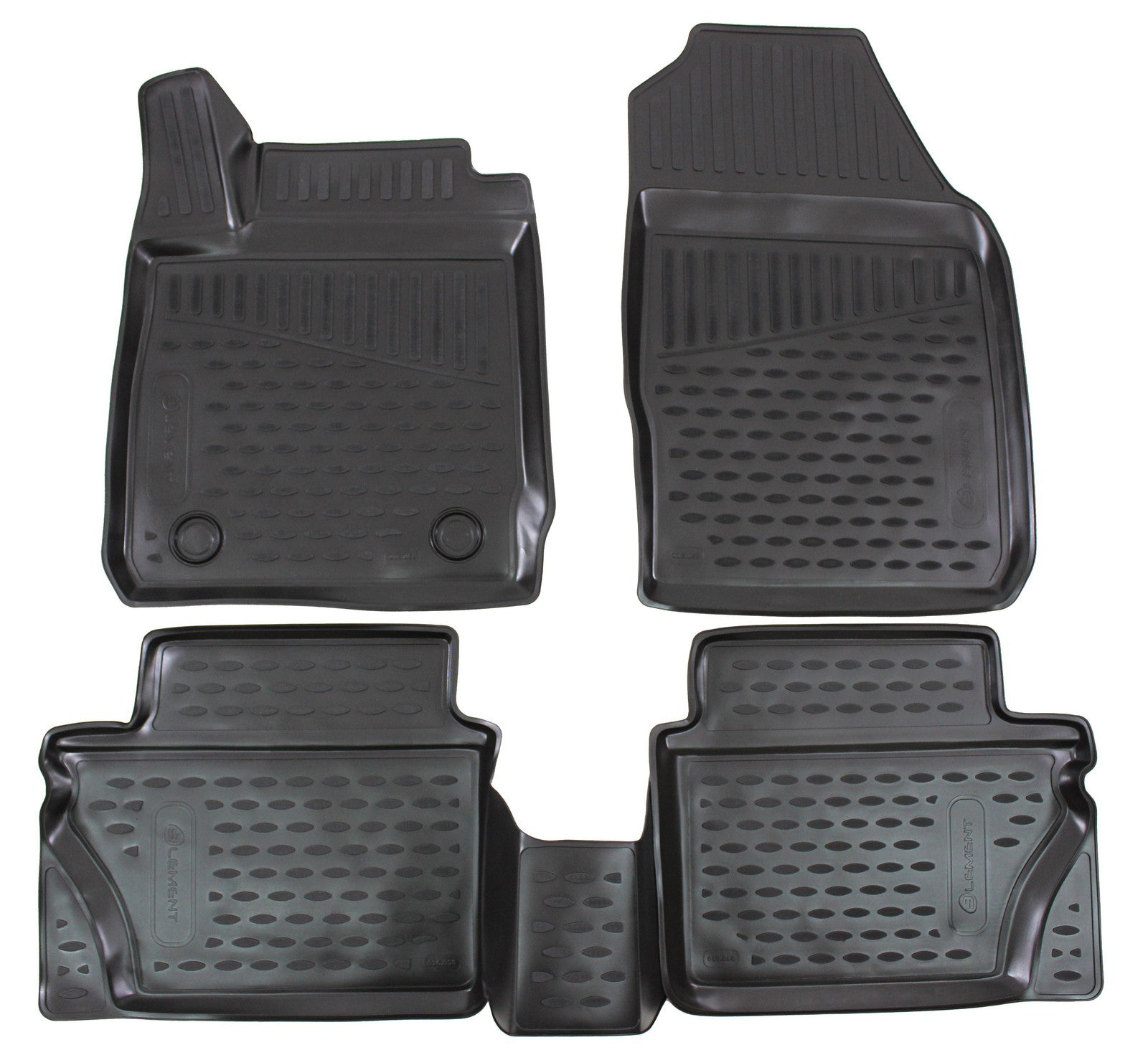 Covorase din cauciuc tip tavita Premium, Ford Fiesta (MK7), hatchback, 2017-