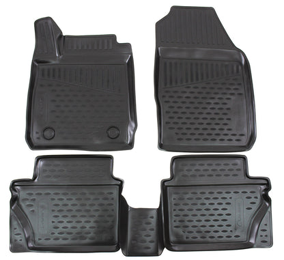 Covorase din cauciuc tip tavita Premium, Ford Fiesta (MK7), hatchback, 2017-