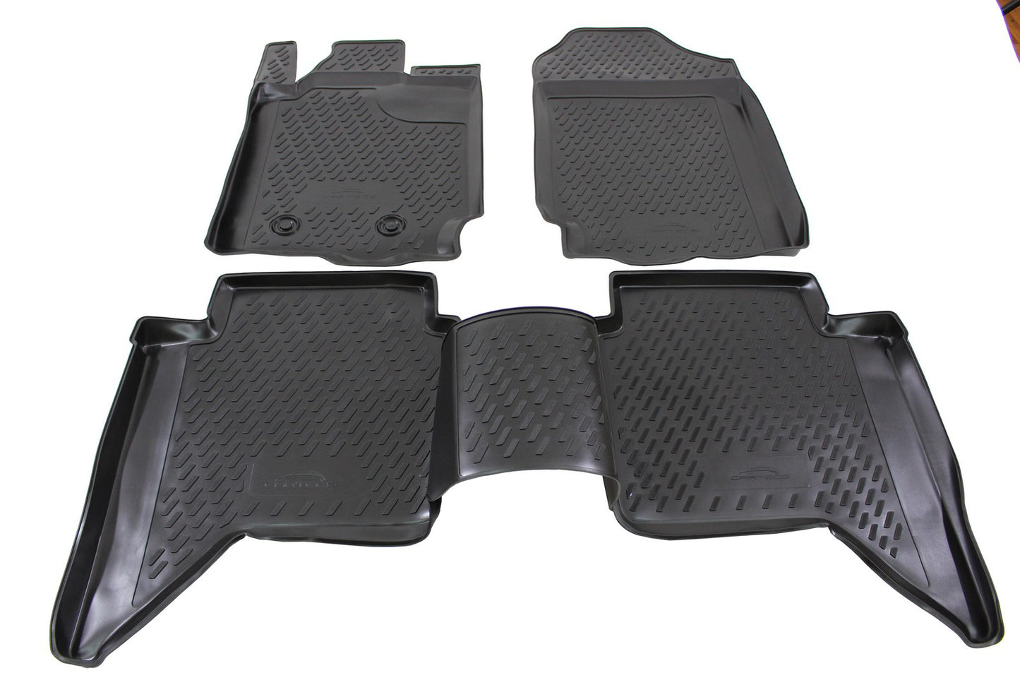 Covorase din cauciuc tip tavita Premium, Ford Ranger, 2011-