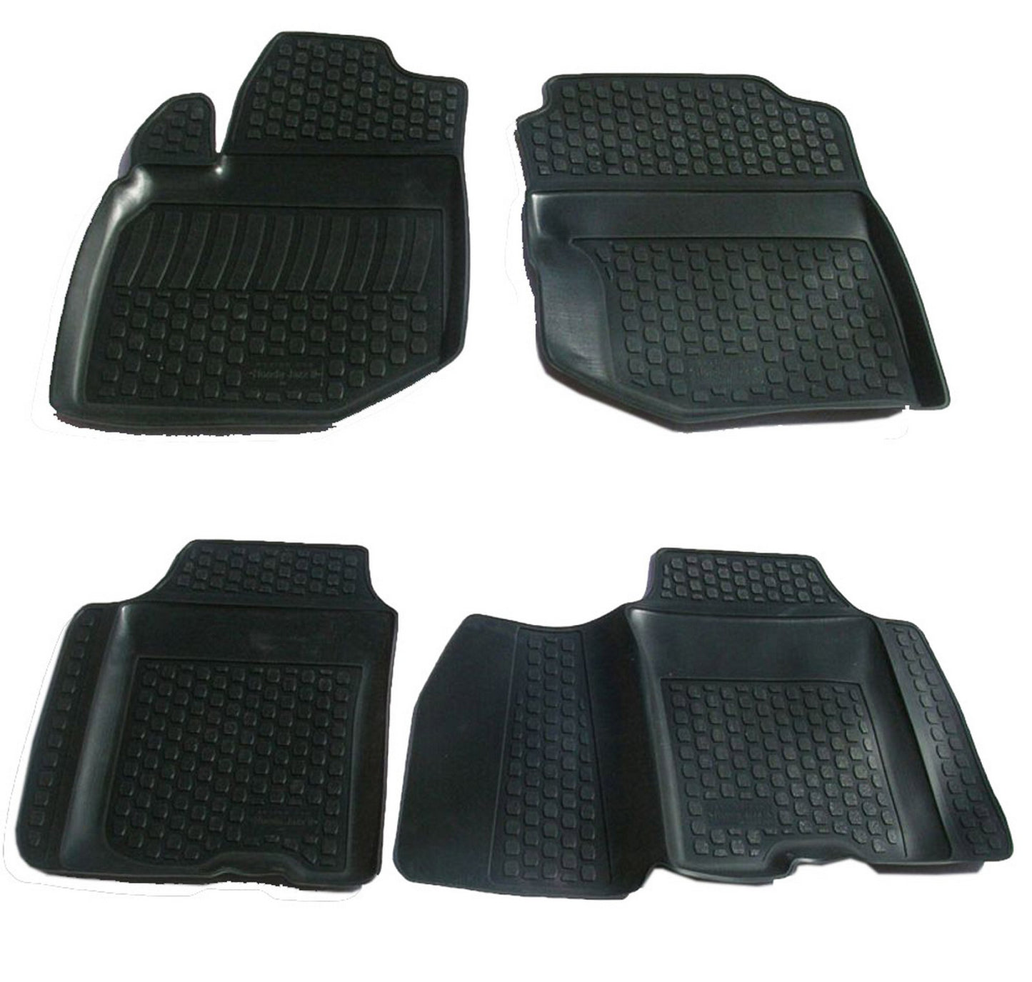 Covorase din cauciuc tip tavita Premium, Honda Jazz, 2008-2014