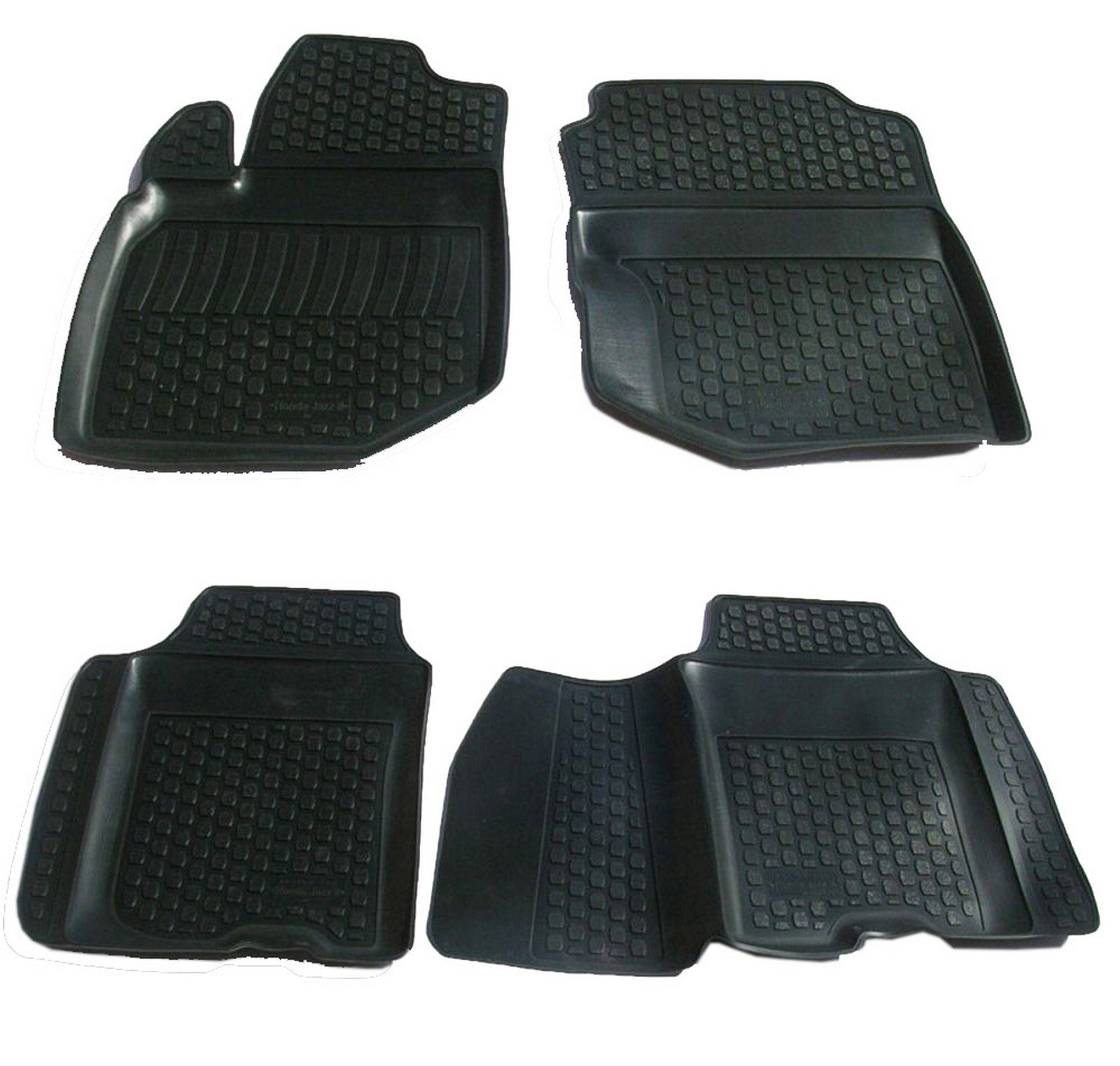 Covorase din cauciuc tip tavita Premium, Honda Jazz, 2008-2014
