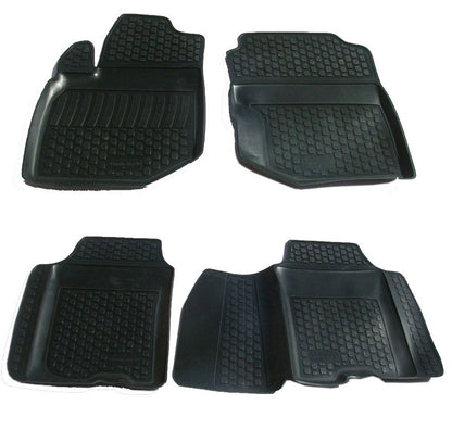 Covorase din cauciuc tip tavita Premium, Honda Jazz, 2008-2014