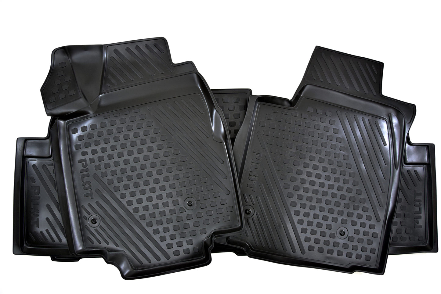 Covorase din cauciuc tip tavita Premium, Honda Pilot, 2012-2016