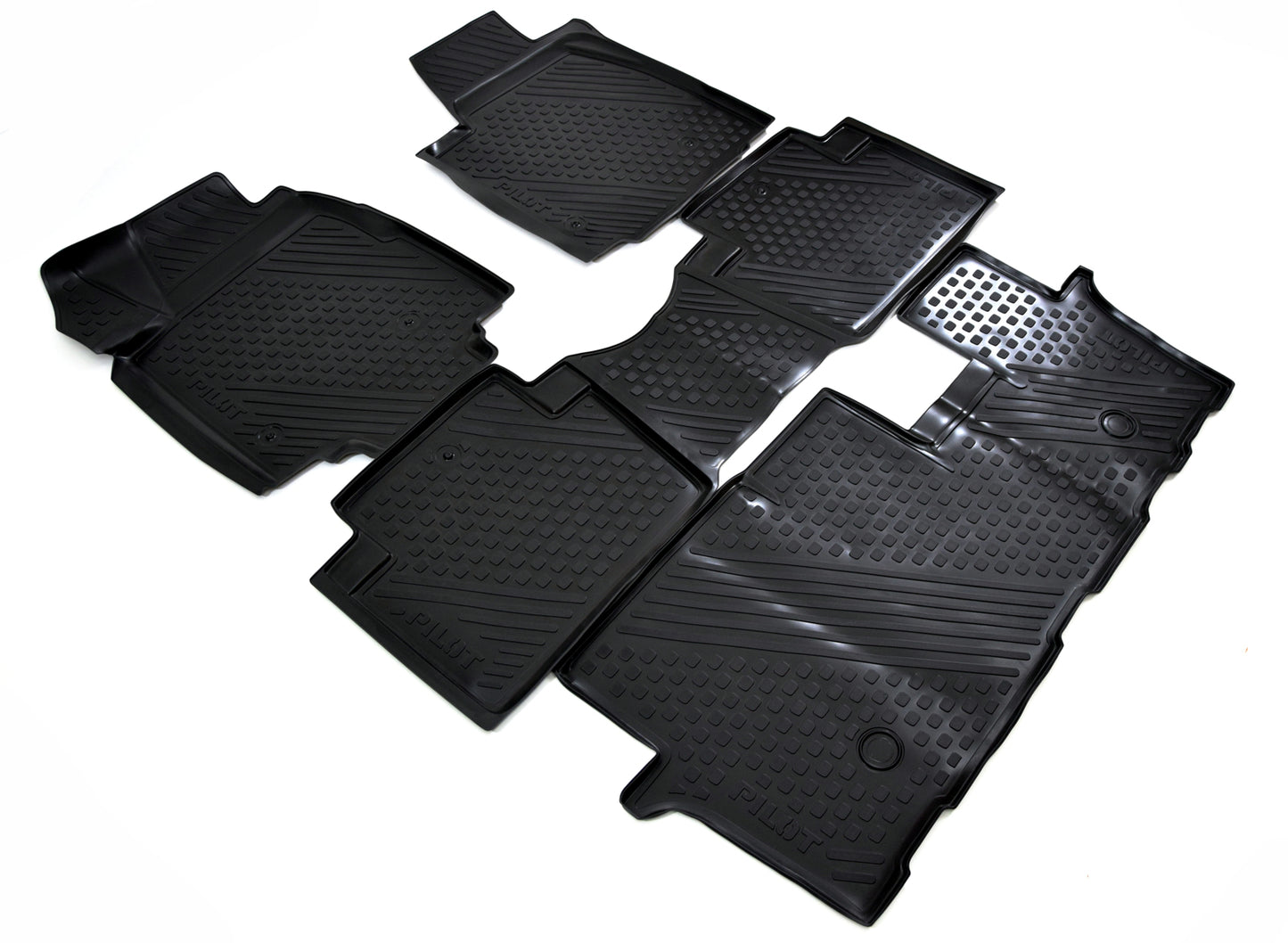 Covorase din cauciuc tip tavita Premium, Honda Pilot, 2012-2016