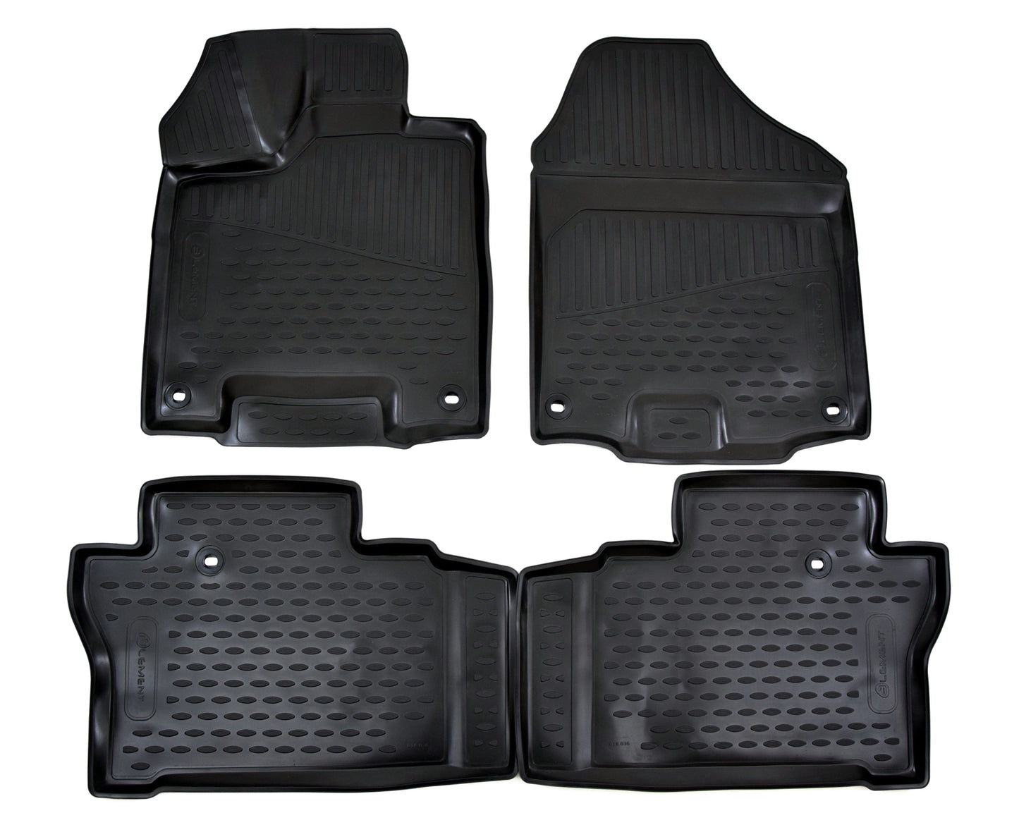 Covorase din cauciuc tip tavita Premium, Honda Pilot, 2016-