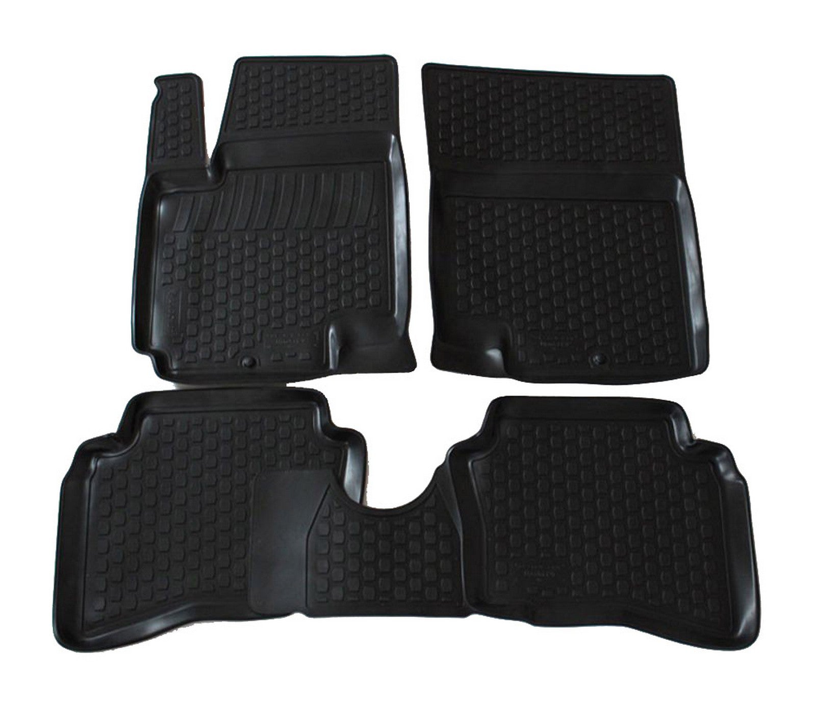 Covorase din cauciuc tip tavita Premium, Hyundai i20, 2008-2014