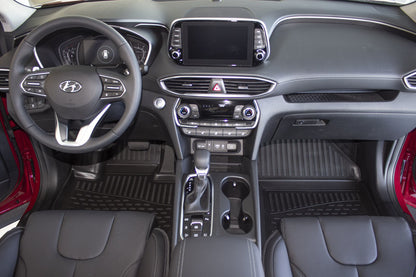 Covorase din cauciuc tip tavita Premium, Hyundai Santa Fe, SUV, 2018-