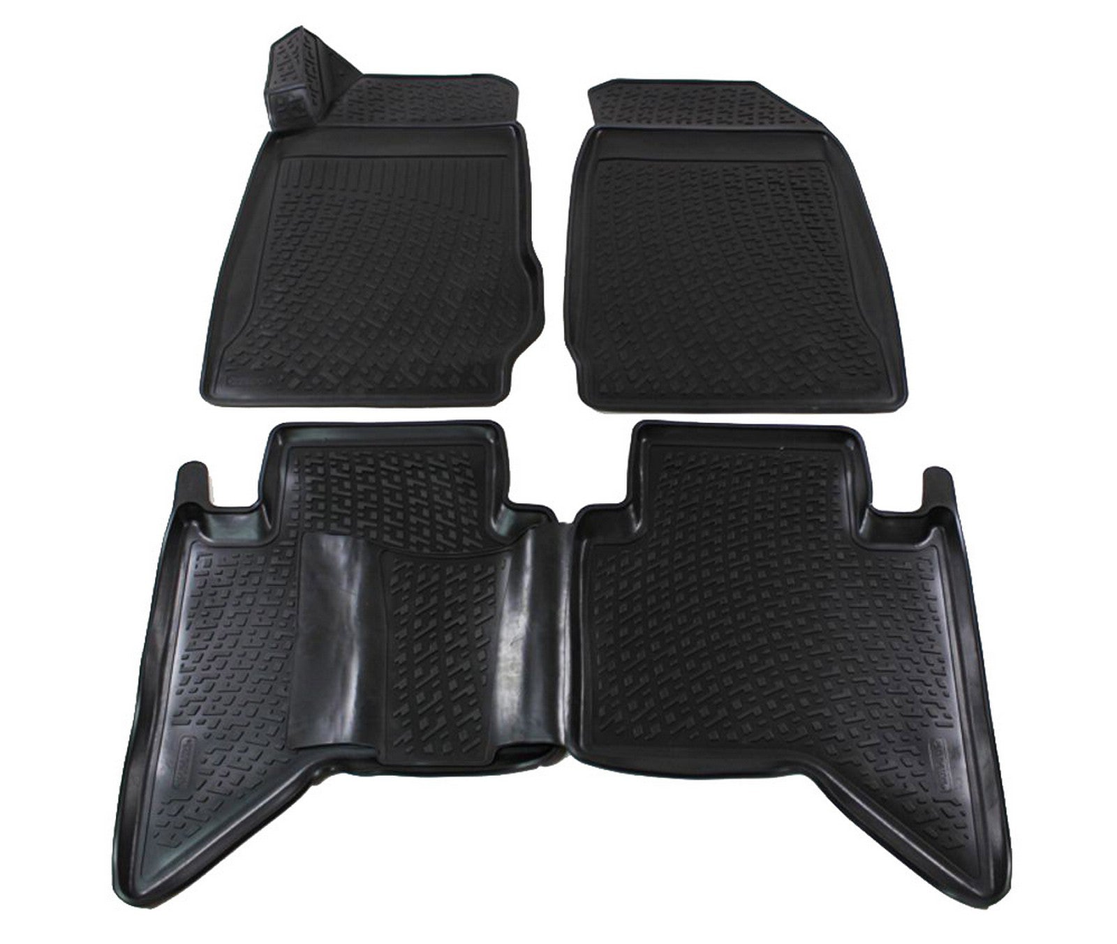 Covorase din cauciuc tip tavita Premium, Isuzu D-Max, 2011-