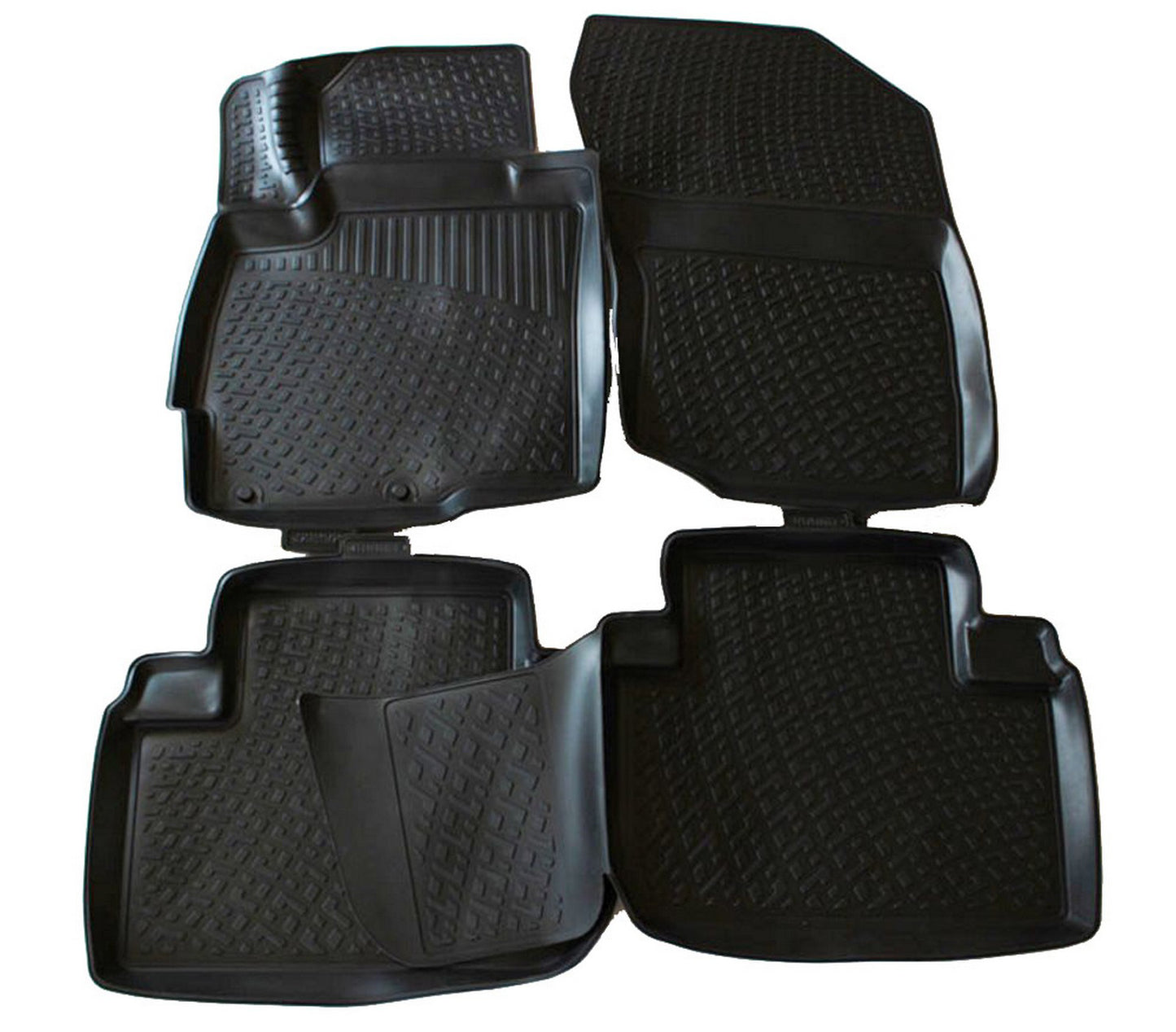 Covorase din cauciuc tip tavita Premium, Mitsubishi Outlander, SUV, 2014-