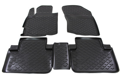 Covorase din cauciuc tip tavita Premium, Mitsubishi Outlander, SUV, 2014-
