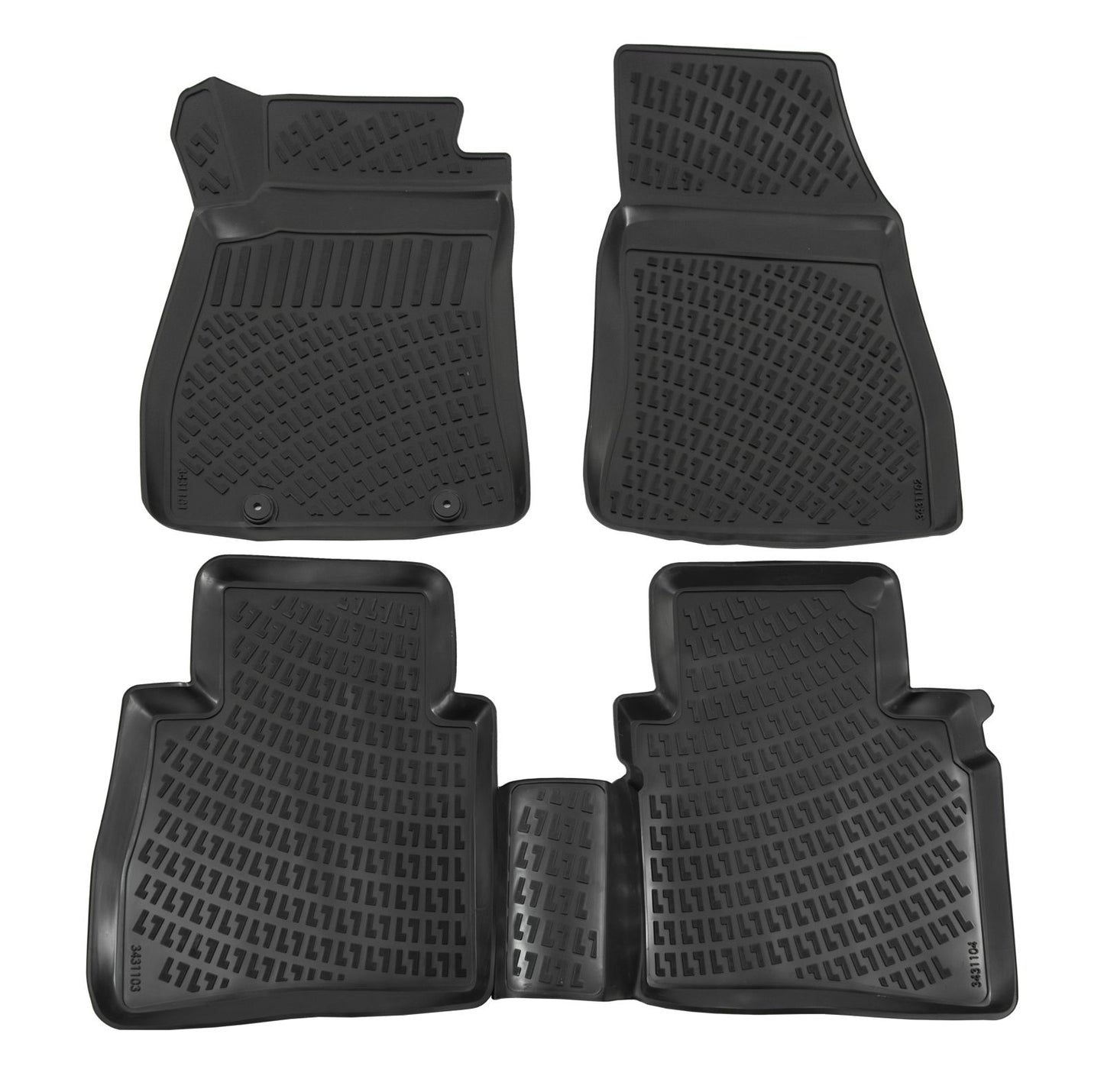Covorase din cauciuc tip tavita Premium, Nissan Pulsar, 2014-2018