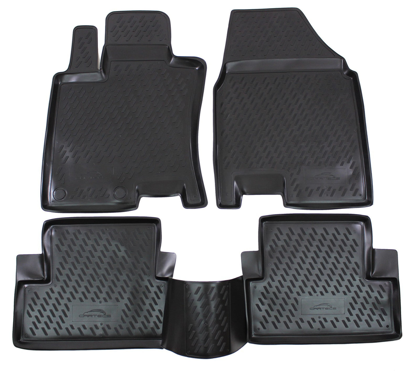 Covorase din cauciuc tip tavita Premium, Nissan Qashqai(J10), 5 locuri, SUV, 2006-2013, 4 piese