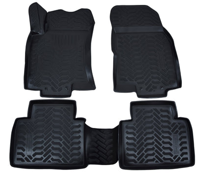 Covorase din cauciuc tip tavita Premium, Nissan X-Trail, SUV, 2000-2007