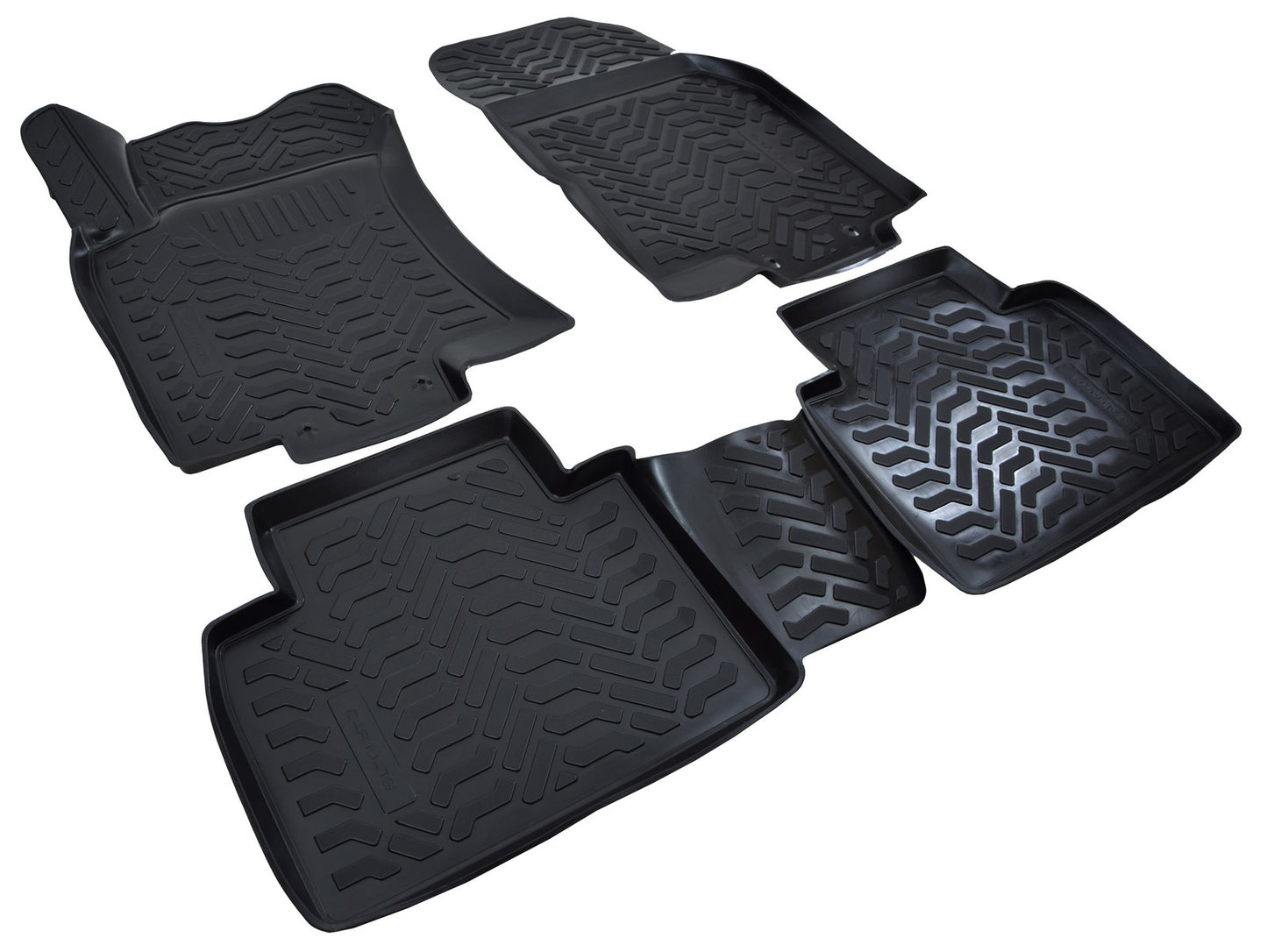 Covorase din cauciuc tip tavita Premium, Nissan X-Trail, SUV, 2000-2007