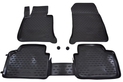 Covorase din cauciuc tip tavita Premium Novline, BMW Seria 3 (E90/E91), sedan/break, 2006-2013