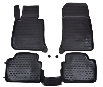 Covorase din cauciuc tip tavita Premium Novline, BMW Seria 3 (E90/E91), sedan/break, 2006-2013