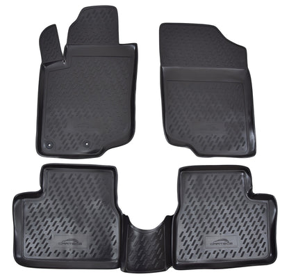 Covorase din cauciuc tip tavita Premium, Peugeot 207, 2006-2012
