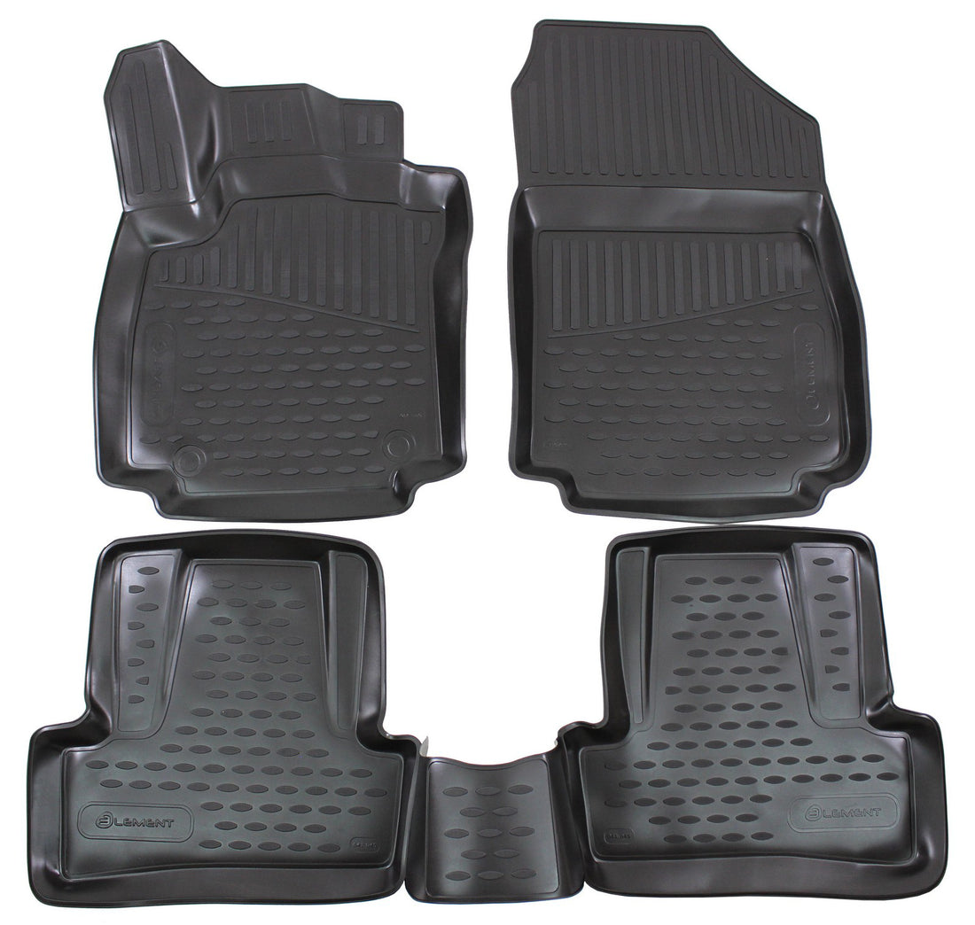 Covorase din cauciuc tip tavita Premium, Renault Clio, 2012-2019