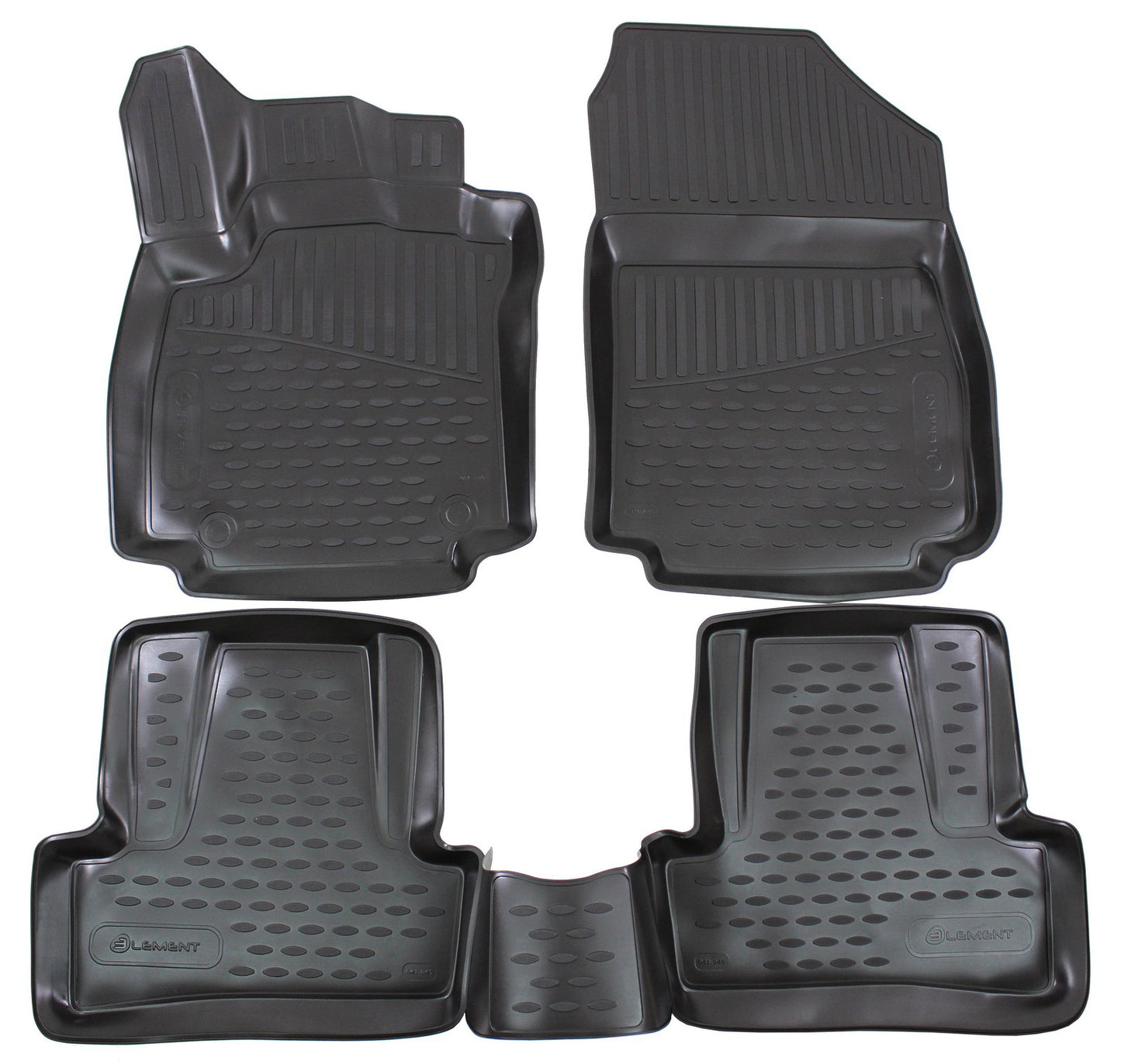 Covorase din cauciuc tip tavita Premium, Renault Clio, 2012-2019