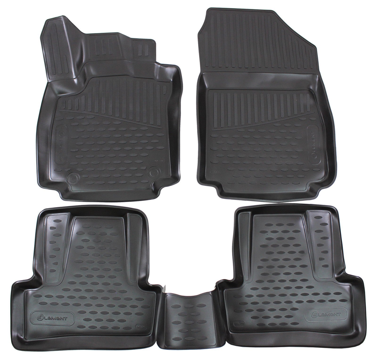 Covorase din cauciuc tip tavita Premium, Renault Clio, 2012-2019