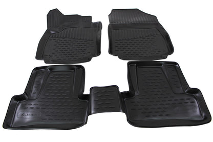 Covorase din cauciuc tip tavita Premium, Renault Clio, 2012-2019