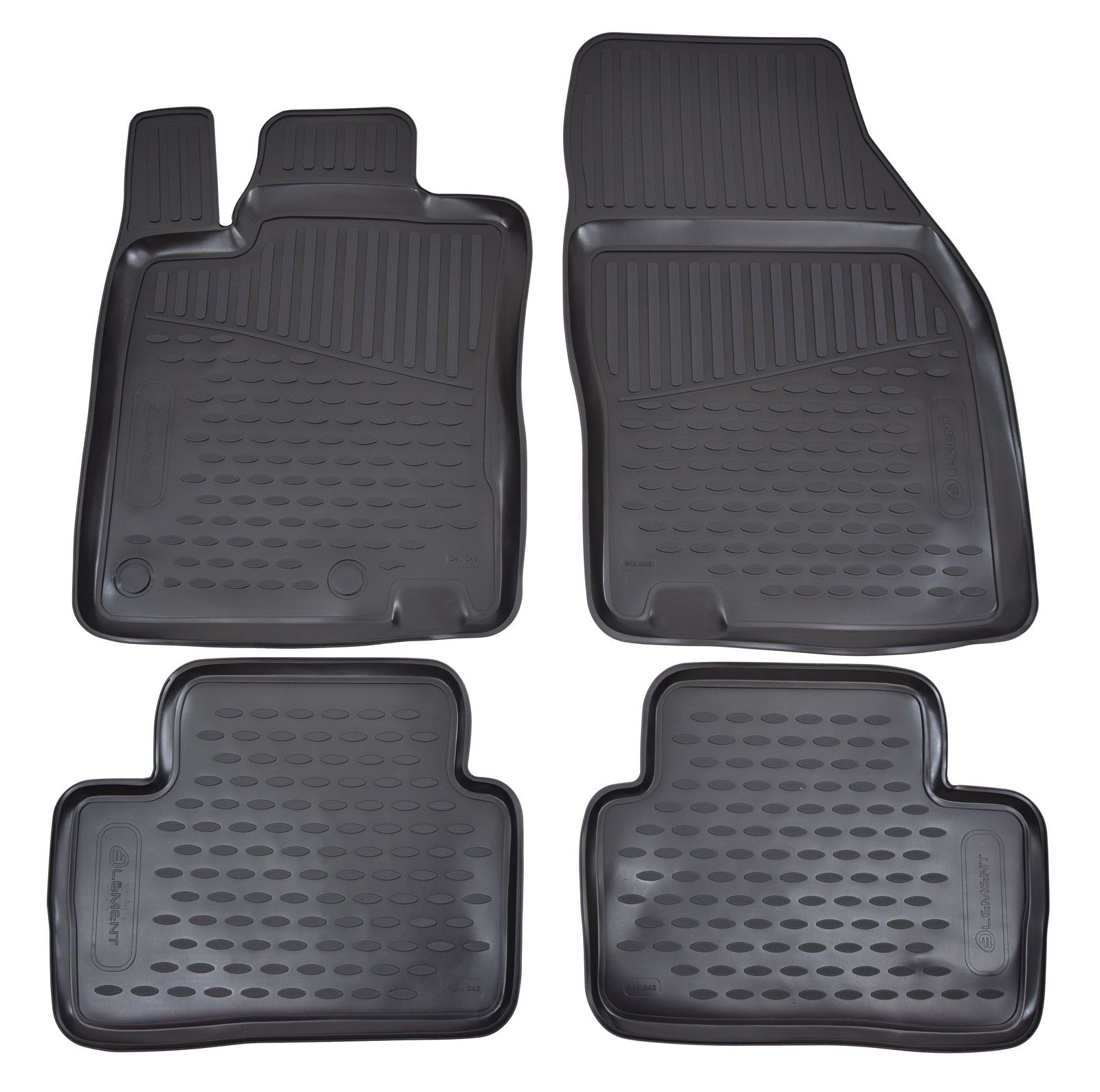Covorase din cauciuc tip tavita Premium, Renault Kadjar, 2015-