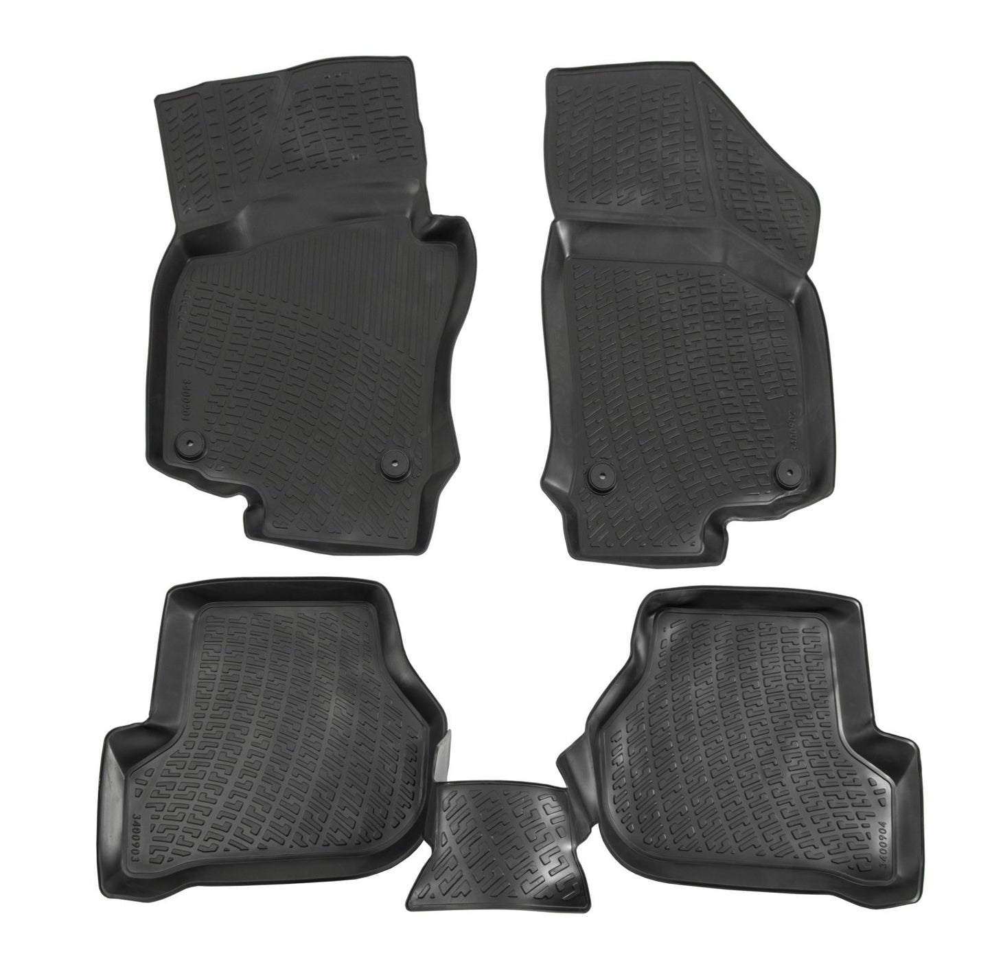 Covorase din cauciuc tip tavita Premium, Seat Leon (1P), hatchback, 2005-2012