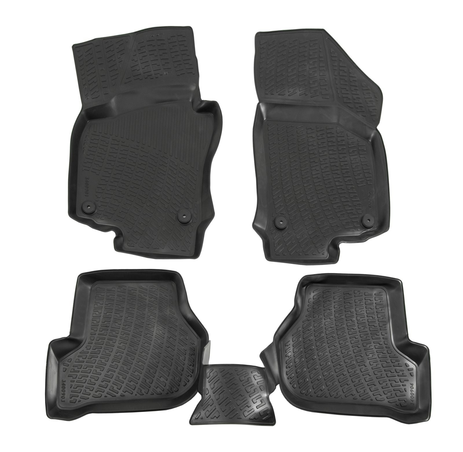 Covorase din cauciuc tip tavita Premium, Seat Leon (1P), hatchback, 2005-2012