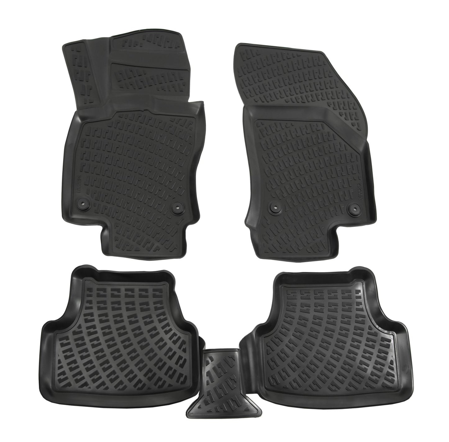 Covorase din cauciuc tip tavita Premium, Seat Leon, 2012-2020