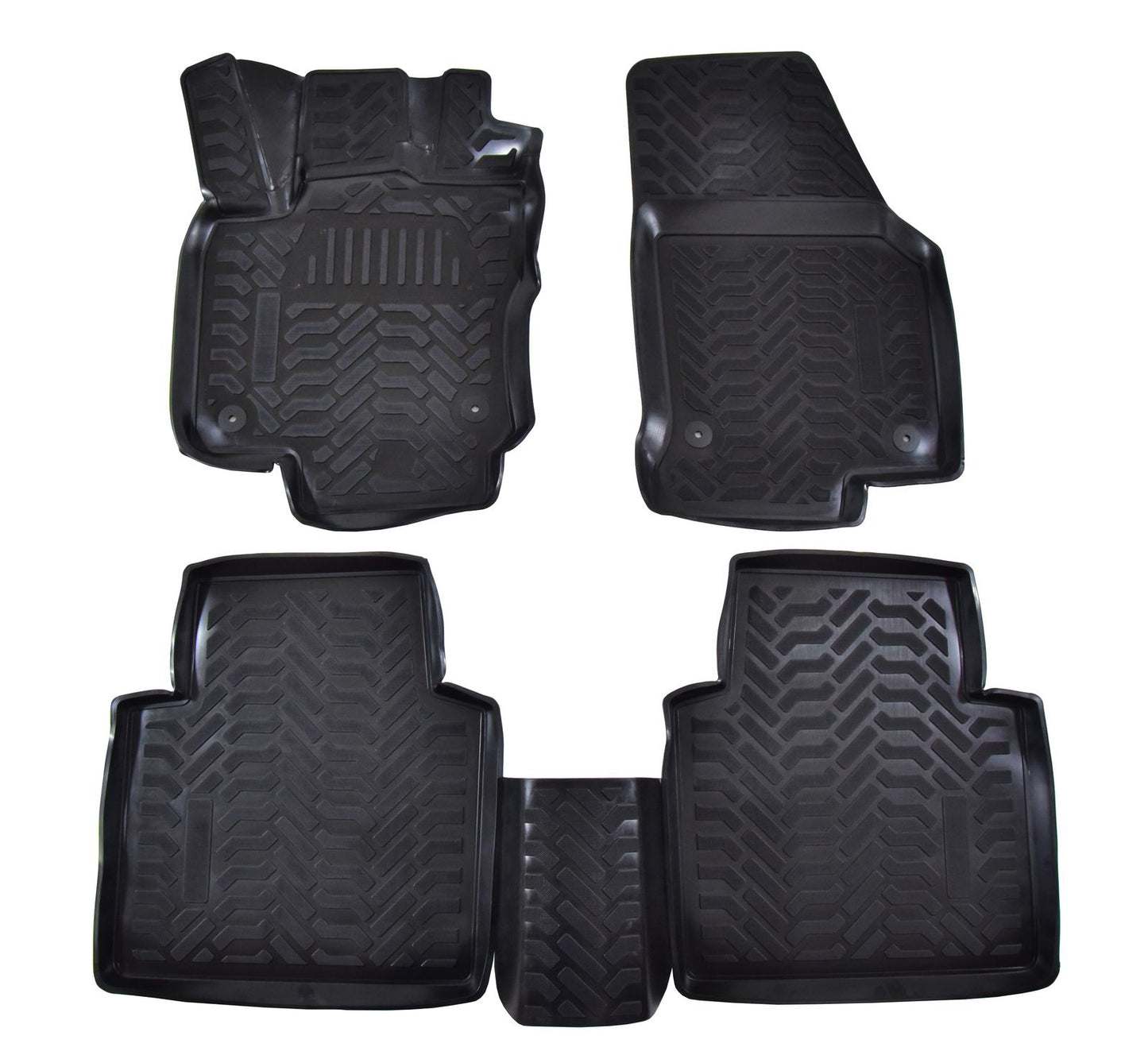 Covorase din cauciuc tip tavita Premium, Skoda Kodiaq, SUV, 2016-