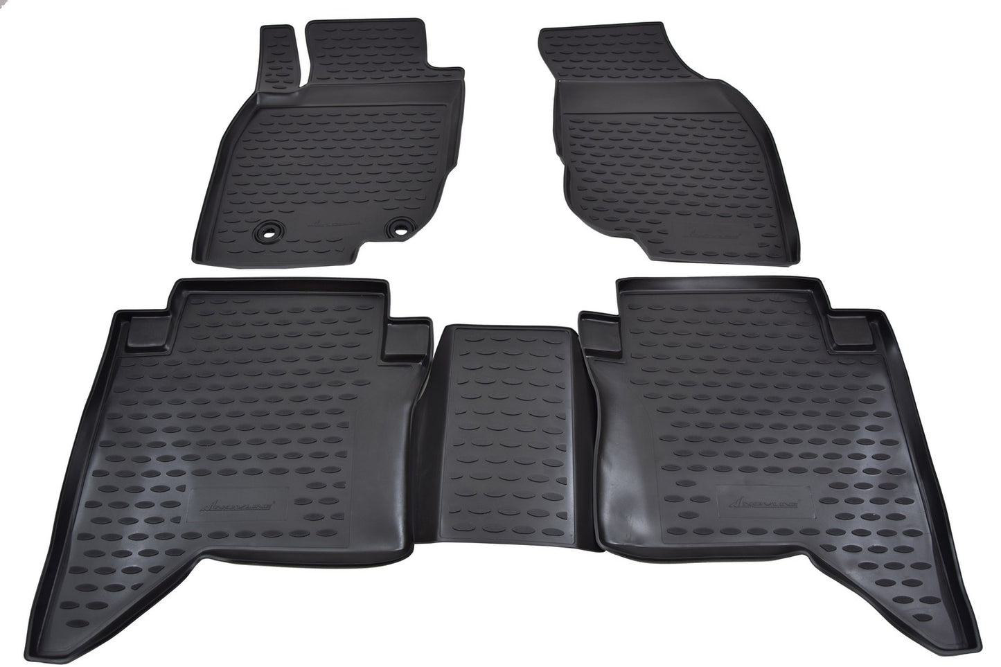 Covorase din cauciuc tip tavita Premium, Toyota Hilux, pick-up, 2011-2015