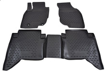 Covorase din cauciuc tip tavita Premium, Toyota Hilux, pick-up, 2011-2015