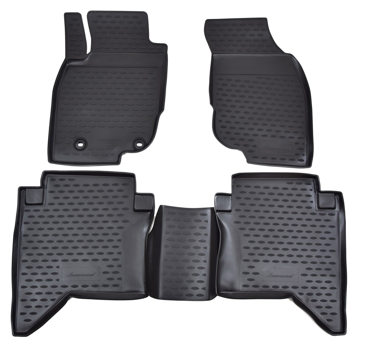 Covorase din cauciuc tip tavita Premium, Toyota Hilux, pick-up, 2011-2015