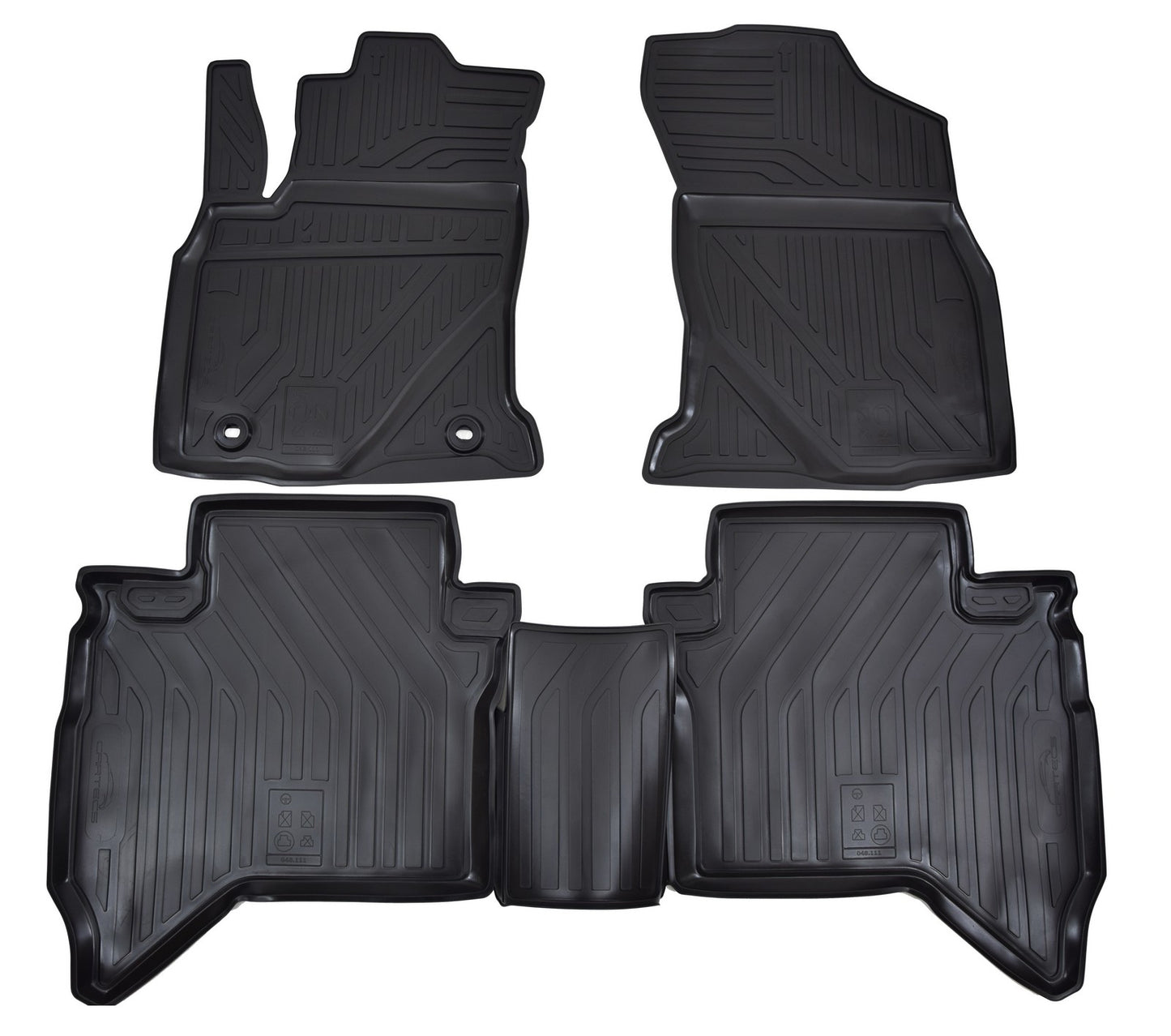 Covorase din cauciuc tip tavita Premium, Toyota Hilux, pick-up, 2015-