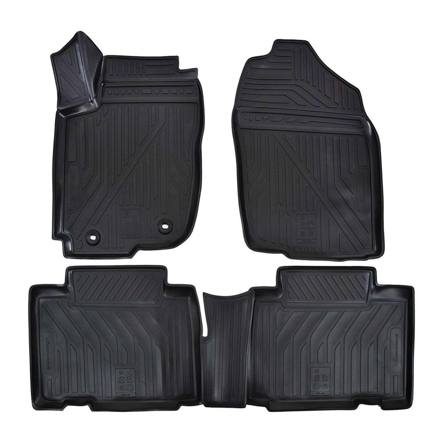 Covorase din cauciuc tip tavita Premium, Toyota RAV4, SUV, 2015-