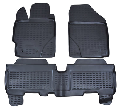 Covorase din cauciuc tip tavita Premium, Toyota Yaris, 2005-2011