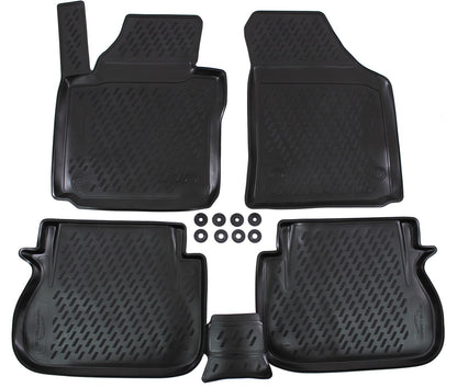 Covorase din cauciuc tip tavita Premium, Volkswagen Caddy, van/MPV, 2015-