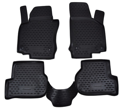 Covorase din cauciuc tip tavita Premium, Volkswagen Golf (5/6), 2003-2012, 4 piese