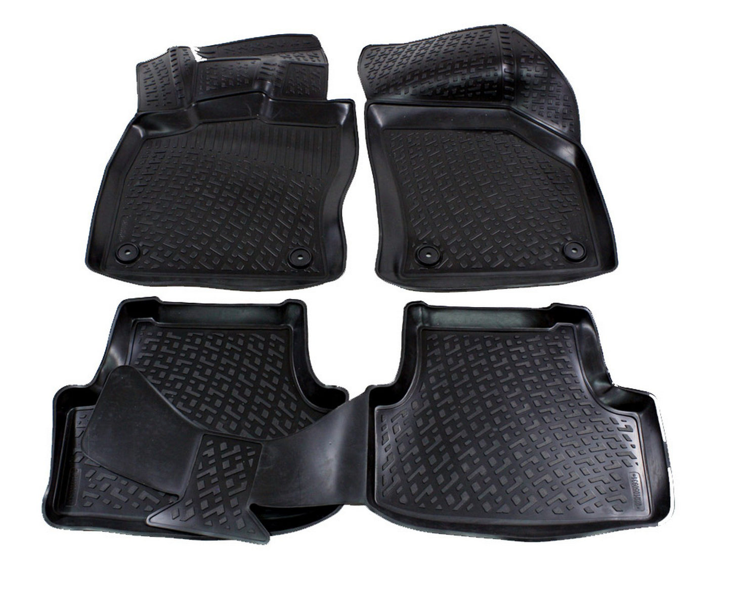 Covorase din cauciuc tip tavita Premium, Volkswagen Golf 7, 2012-2020