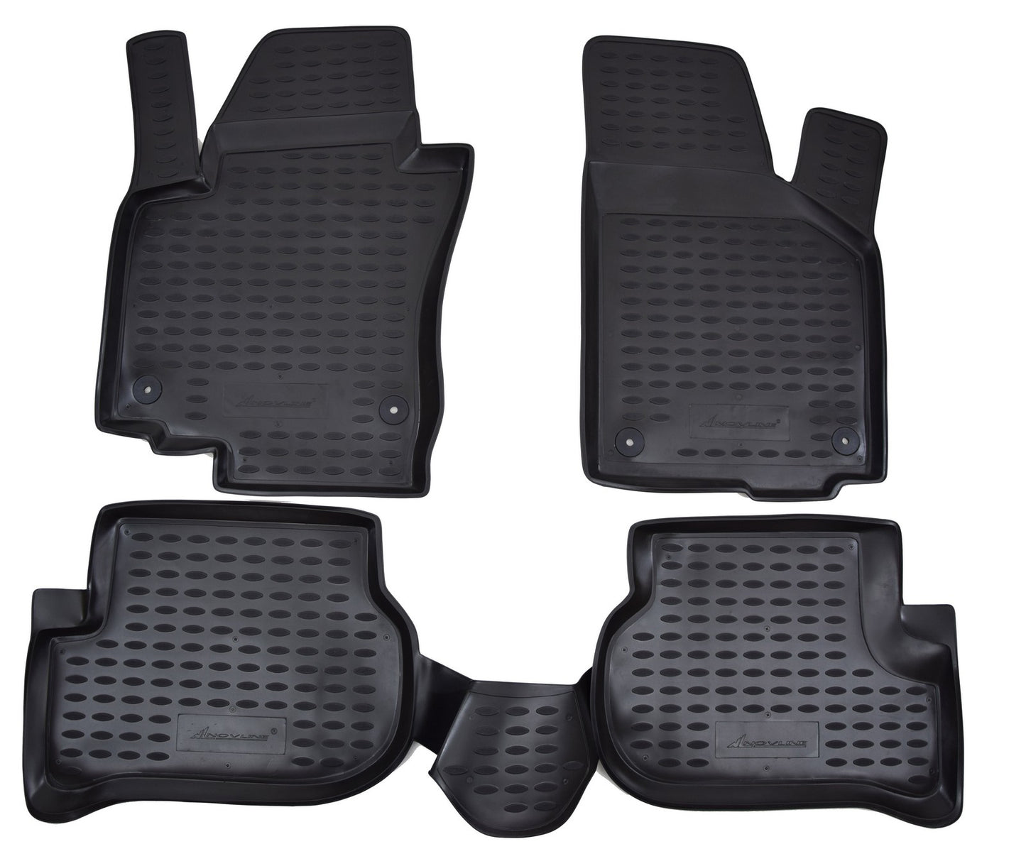 Covorase din cauciuc tip tavita Premium, Volkswagen Golf Plus, MPV, 2004-2014