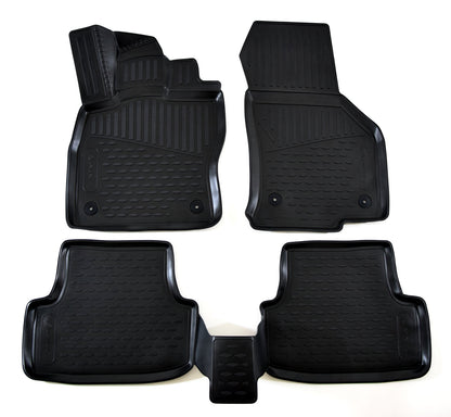 Covorase din cauciuc tip tavita Premium, Volkswagen Golf VII, combi, 2012-2020