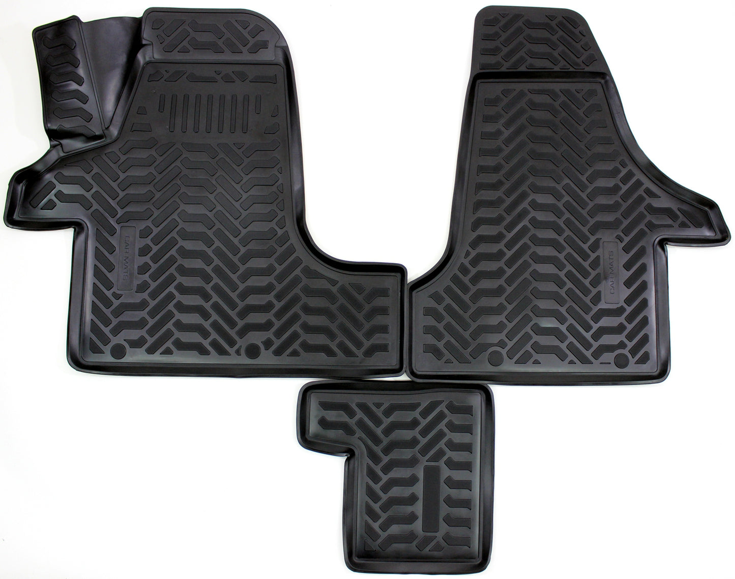 Covorase din cauciuc tip tavita Premium, Volkswagen Multivan, 2003-2015