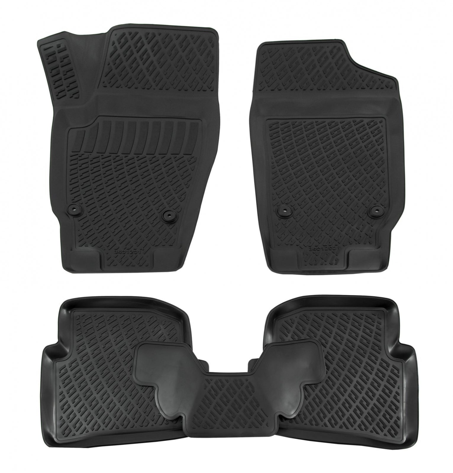 Covorase din cauciuc tip tavita Premium, Volkswagen Polo, 2001-2009