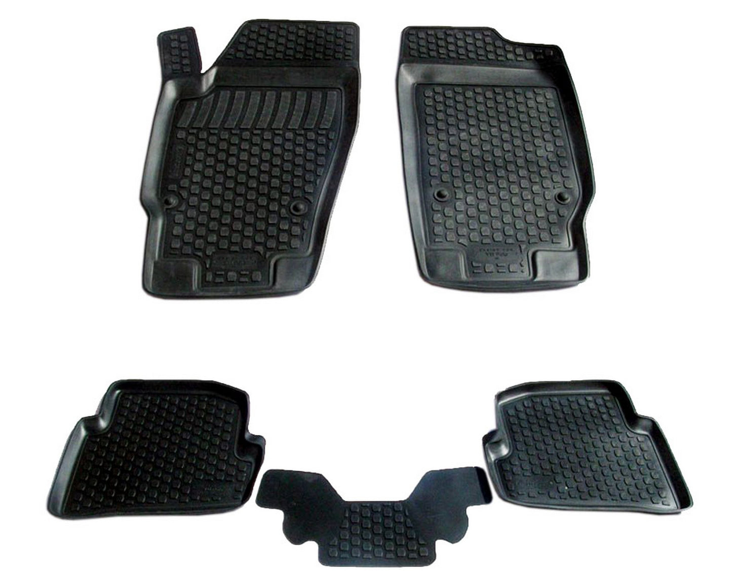 Covorase din cauciuc tip tavita Premium, Volkswagen Polo, 2009-2017