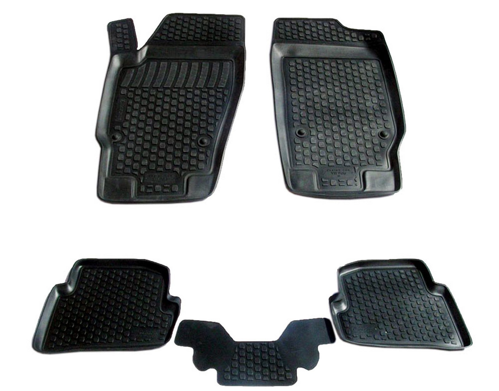 Covorase din cauciuc tip tavita Premium, Volkswagen Polo, 2009-2017