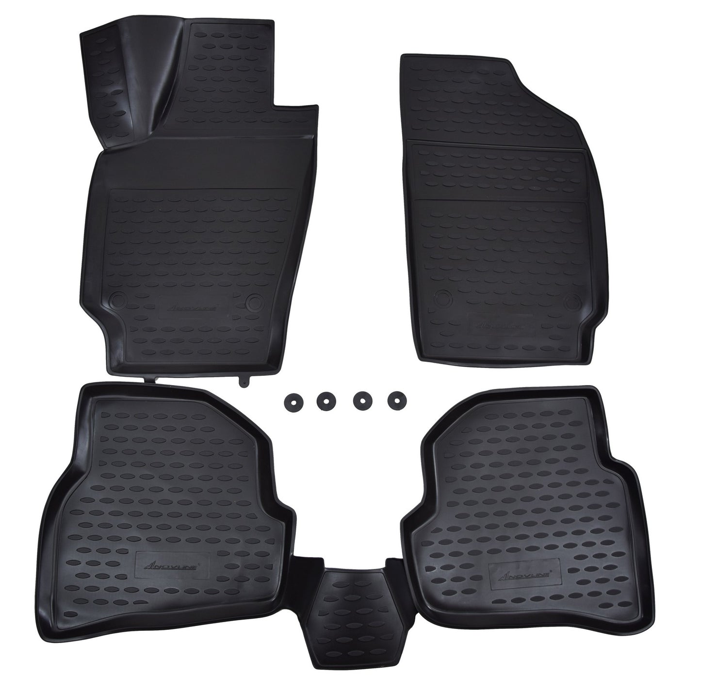 Covorase din cauciuc tip tavita Premium, Volkswagen Polo, 2009-2017
