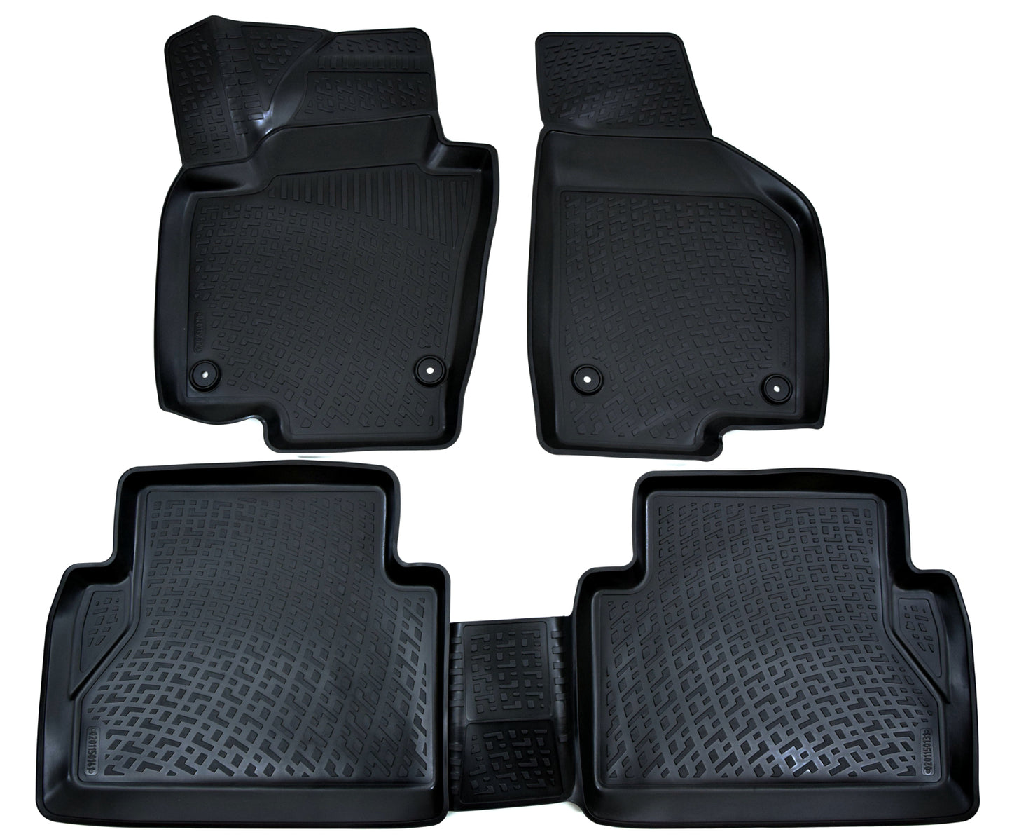 Covorase din cauciuc tip tavita Premium, Volkswagen Sharan, 2010-