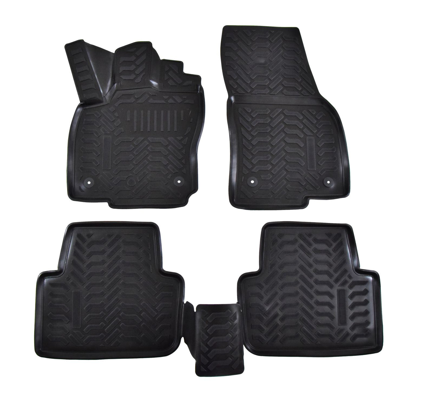 Covorase din cauciuc tip tavita Premium, Volkswagen Tiguan, 2016-