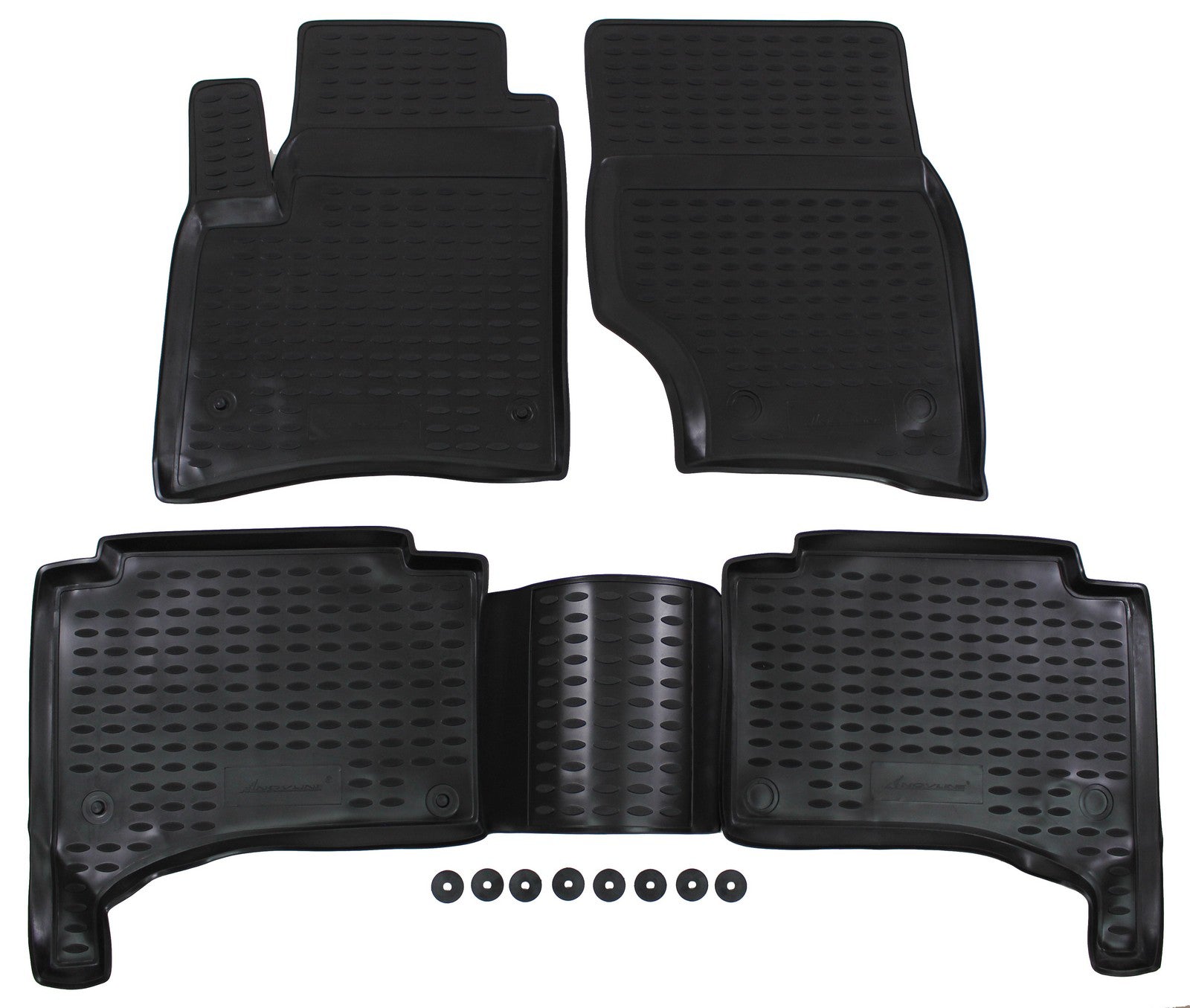 Covorase din cauciuc tip tavita Premium, Volkswagen Touareg, SUV, 2002-2010